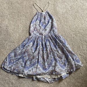 Open Back Halter Dress
